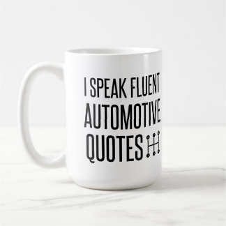 ICH SPRECHE AUTOMOTIVE QUOTEN KAFFEETASSE