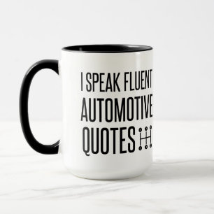 ICH SPRECHE AUTOMOTIVE QUOTEN TASSE