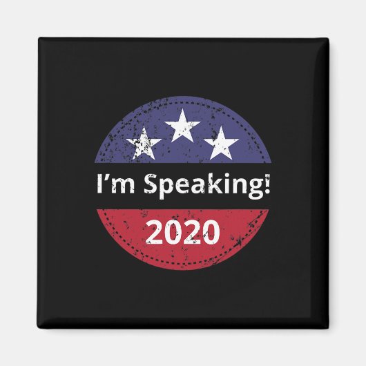 Ich spreche Biden Harris Debate 2020 Magnet (Vorne)