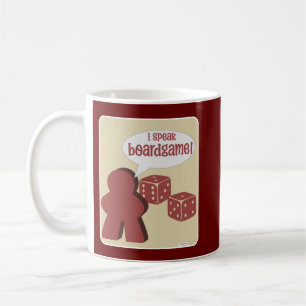 Ich spreche Brettspiel-Spaß-Gamer-Motto Kaffeetasse