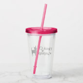 Ich spreche Chi Language Acrylic Tumbler Acryltrinkbecher (Rückseite)