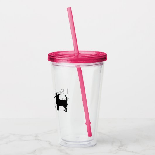 Ich spreche Chi Language Acrylic Tumbler Acryltrinkbecher (Links)