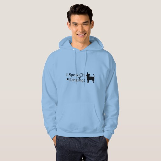 Ich spreche Chi Language Men Hoodie (Vorne ganz)