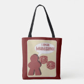 Ich spreche das Motto "Board Game Fun Gamer" Tasche (Rückseite)