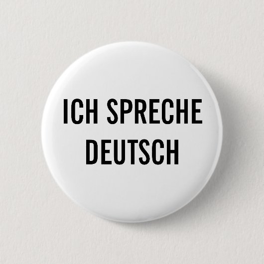 ICH SPRECHE DEUTSCH | ICH SPRECHE DEUTSCHE TASTE BUTTON (Vorderseite)