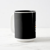 Ich spreche Deutsches, was Ihre Supermacht ist? Zweifarbige Tasse (Vorderseite Links)