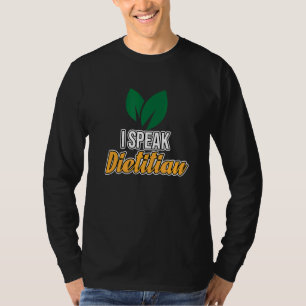 Ich spreche Diätetiker Ernährung Diät Graph T-Shirt