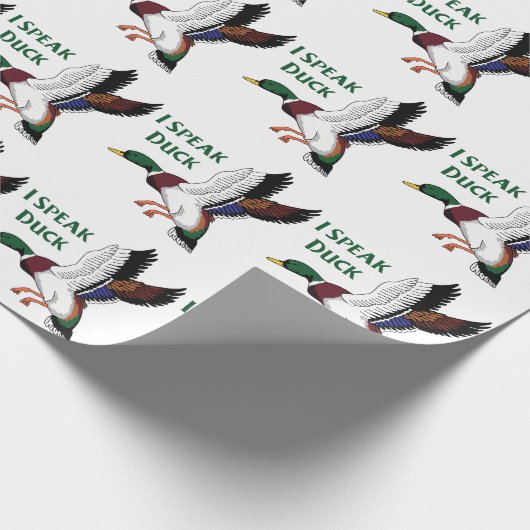 Ich spreche Duck Geschenkpapier (Ecke)