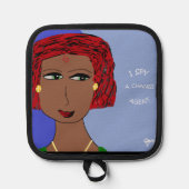 ICH SPRECHE EINEN ÄNDERUNGSAGENTEN TOPFLAPPEN (Vorderseite)