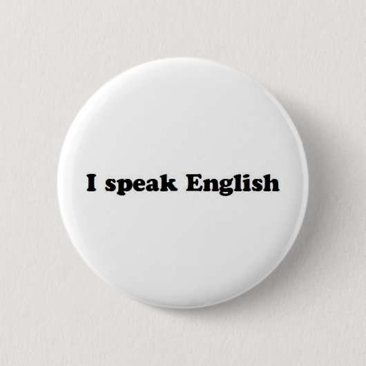 Ich spreche Englisch Button (Vorderseite)