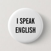 ICH SPRECHE ENGLISCH BUTTON (Vorderseite)