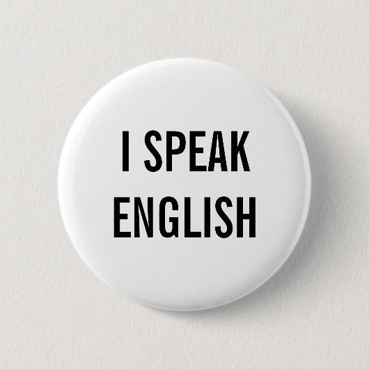ICH SPRECHE ENGLISCH BUTTON (Vorderseite)