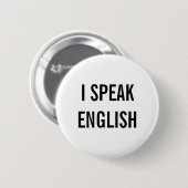 ICH SPRECHE ENGLISCH BUTTON (Vorne & Hinten)