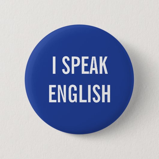 ICH SPRECHE ENGLISCH BUTTON (Vorderseite)