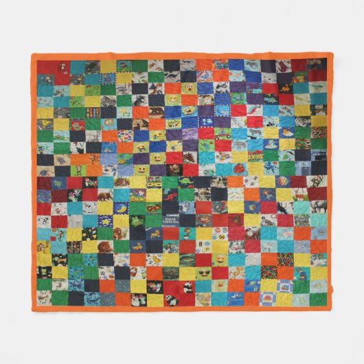 ICH SPRECHE FLEECEDECKE (Vorderseite (Horizontal))