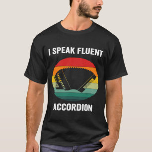 Ich spreche fließend Akkordeon Vintage Air Akkorde T-Shirt