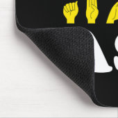 Ich spreche fließend Asl Mousepad (Ecke)