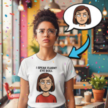 Ich spreche fließend Auge Roll - Minimalistischer