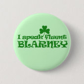 Ich spreche fließend BLARNEY Button (Vorderseite)