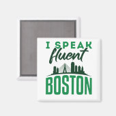 Ich spreche fließend Boston Bostonian Akzent Magnet (Vorderseite/Rückseite)