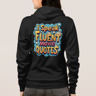 Ich spreche fließend Film Quotes Retro Pop Art Hoodie