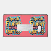 Ich spreche fließend Film Quotes Retro Pop Art Schreibtischunterlage (Tastatur & Maus)