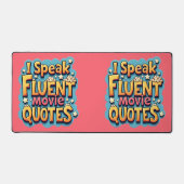 Ich spreche fließend Film Quotes Retro Pop Art Schreibtischunterlage (Vorderseite)