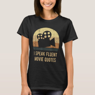 Ich spreche fließend Filmzitate Vintage Lustige Fi T-Shirt