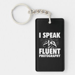Ich spreche fließend Fotografie Schlüsselanhänger