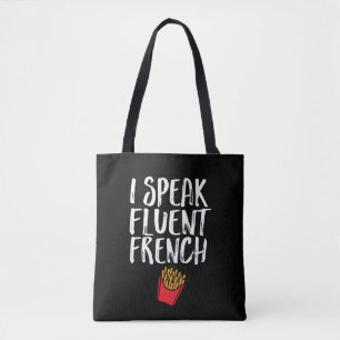 Ich spreche fließend Französisch Fries Funny Fas Tasche