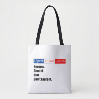 Ich spreche fließend Französisch Tasche