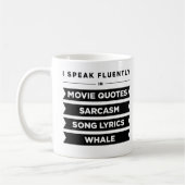 Ich spreche fließend herein kaffeetasse (Links)