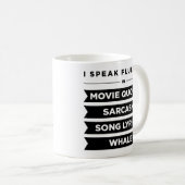 Ich spreche fließend in kaffeetasse (VorderseiteRechts)