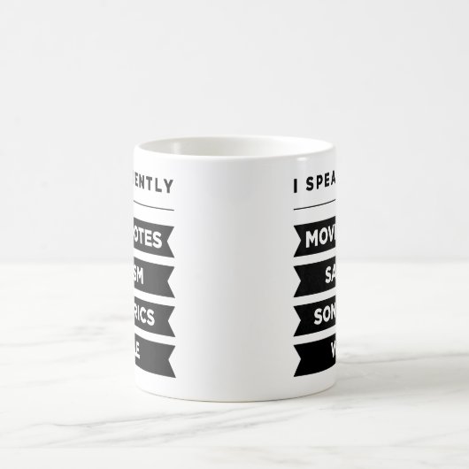 Ich spreche fließend in kaffeetasse (Mittel)