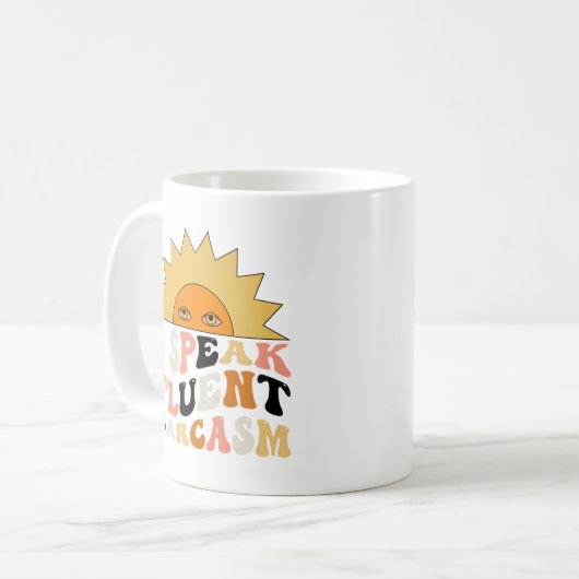 Ich spreche fließend in Sarcasm | SPASS Kaffeetasse (Vorderseite Links)