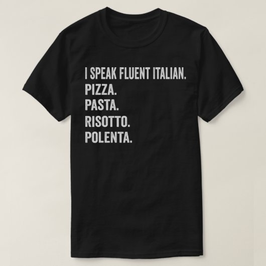 Ich spreche fließend Italienisch T-Shirt (Design vorne)