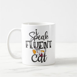 Ich spreche fließend Katze humorvolles liebliches  Kaffeetasse
