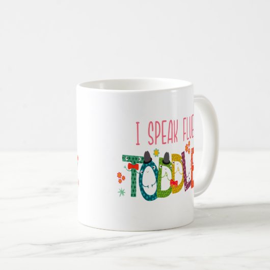 Ich spreche fließend Kleinkind - Mama, Geschenk de Kaffeetasse (VorderseiteRechts)