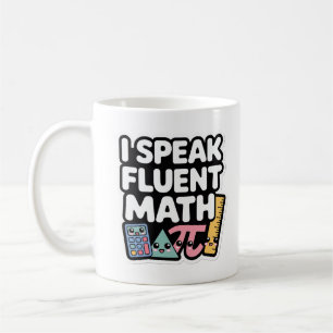 Ich spreche fließend Mathe – Süße Kawaii-Lehrerin Kaffeetasse