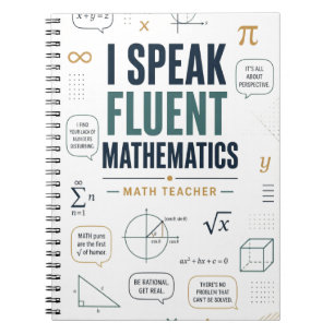 Ich spreche fließend Mathematik Lustiger Mathemati Notizblock