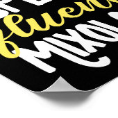 Ich spreche fließend Mixology Funny Barkeeper Mixo Poster (Ecke)