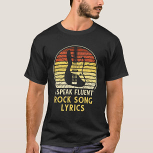 Ich spreche fließend Rock Song Texte Music T-Shirt