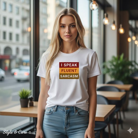 Ich spreche fließend Sarcasm Frauenweißes T-Shirt