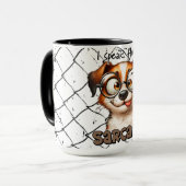 "Ich spreche fließend Sarcasm." Kaffee/Tee Tasse (Vorderseite Links)