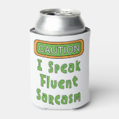 Ich spreche fließend Sarcasm kann kühler Dosenkühler (Kanne Vorderseite)