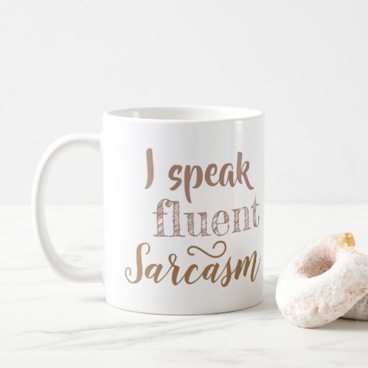 Ich spreche fließend Sarkasmus Kaffeetasse (Mit Donut)