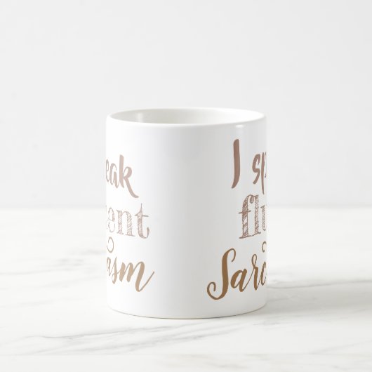 Ich spreche fließend Sarkasmus Kaffeetasse (Mittel)
