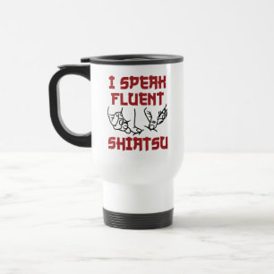 Ich spreche fließend Shiatsu-Massagetherapeut LMT Reisebecher