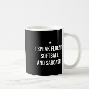 Ich spreche fließend Softll und Sarkasmus Lustiges Kaffeetasse