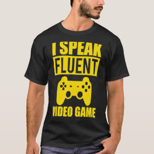 Ich spreche fließend Video Game Yellow Video Game T-Shirt